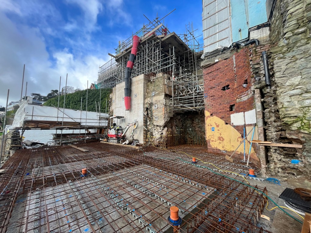 Groundworks in Salcombe, Devon